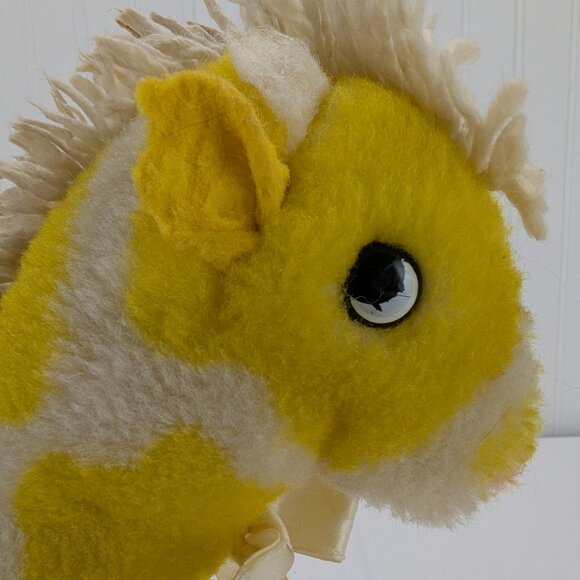 Vintage Eden Yellow Giraffe Musical Plush Windup Stuffed Animal 9.5" Not Working - Picture 5 of 14